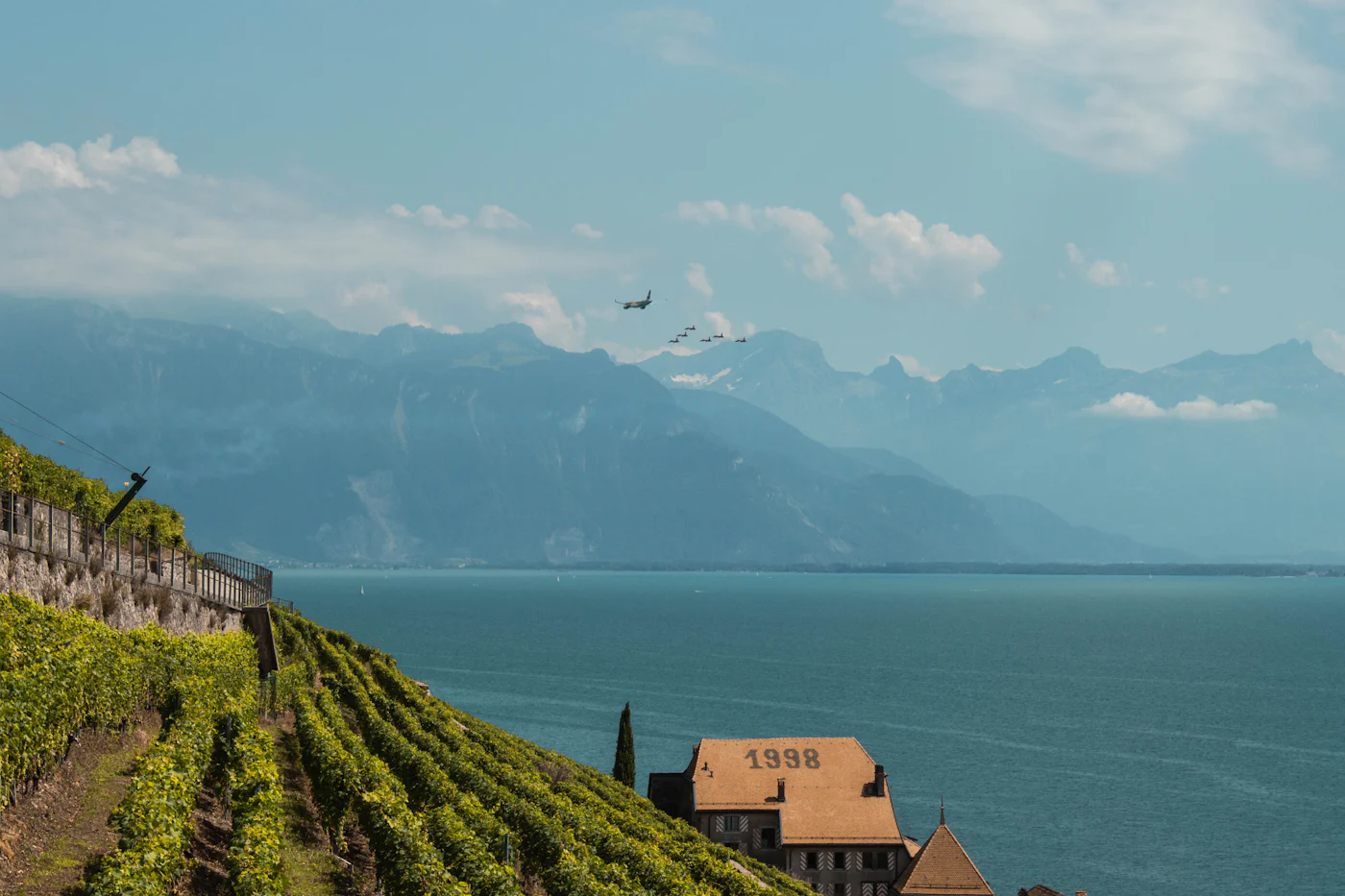 Vignobles de Lavaux au bord du Léman